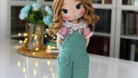 Cute Crochet Alina Doll Amigurumi Free Pattern